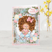 Graaf Kaart van de Verjaardag van Gigi van (Gele Bloem)