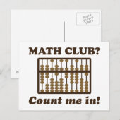 Graaf me in de Wiskunde Club Briefkaart (Voorkant / Achterkant)