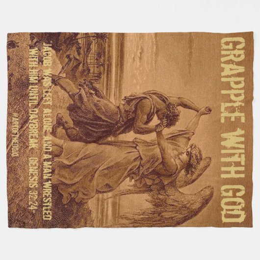 Graaf met God fleece deken (Voorkant (Horizontaal))