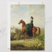 Graaf op Horseback (Elegant Brown Horse) Kaart (Voorkant)