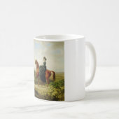 Graaf op Horseback (Elegant Brown Horse) Koffiemok (Voorkant rechts)