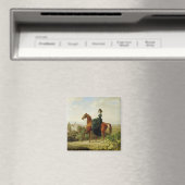 Graaf op Horseback (Elegant Brown Horse) Magneet (Insitu (Vaatwasser))