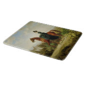Graaf op Horseback (Elegant Brown Horse) Snijplank (Hoek)