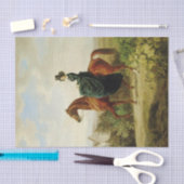 Graaf op Horseback (Elegant Brown Horse) Tissuepapier (Craft)