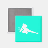 Graaf Silhouet Magneet Turquoise (Voorkant / Achterkant)