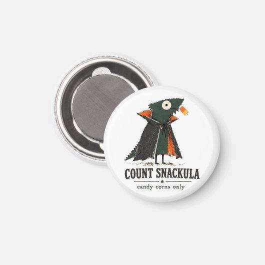 Graaf Snackula Baardagaam Kunst Magneet (Voorkant / Achterkant)