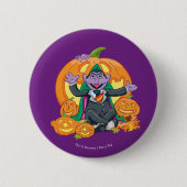 Graaf Tel | Halloween Pompoenen Ronde Button 5,7 Cm (Voorkant)