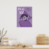 Graaf Telgraaf - Ah Ah Ah! Poster (Keuken)