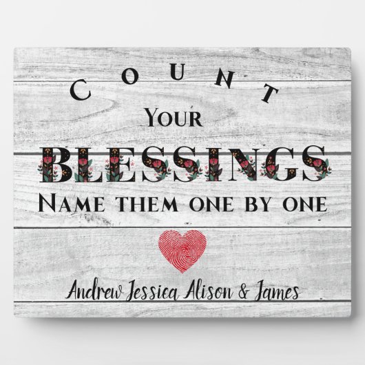 Graaf uw naakte Rustige Thanksgiving familie Fotoplaat (Voorkant)