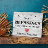 Graaf uw naakte Rustige Thanksgiving familie Fotoplaat (Zijkant)