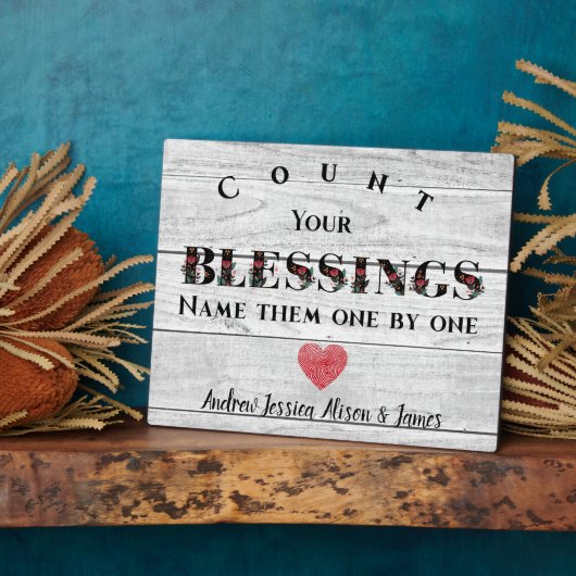 Graaf uw naakte Rustige Thanksgiving familie Fotoplaat (Zijkant)