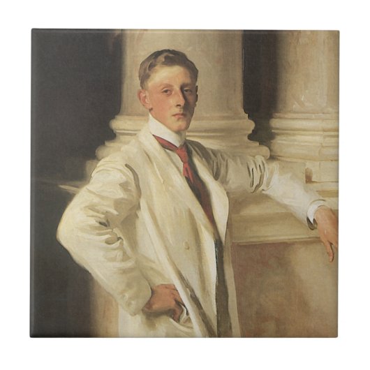 Graaf van Dalhousie door John Singer Sargent Tegeltje (Voorkant)