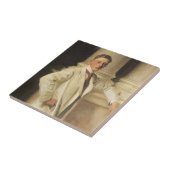 Graaf van Dalhousie door John Singer Sargent Tegeltje (Zijkant)