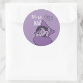 Graaf von Count - Ah Ah! Ronde Sticker (Tas)