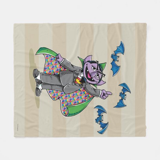  graaf von Count Fleece Deken (Voorkant (Horizontaal))