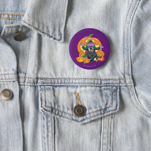 Graaf von Count | Halloween Pompoenen Ronde Button 5,7 Cm (In situ)