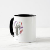 Graaf Von Tell B&W-schets tekening Mok (Voorkant links)