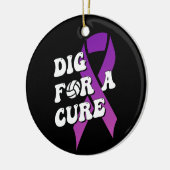Graaf voor een remedie, borstkanker bewustzijn vol keramisch ornament (Links)