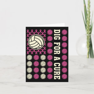 Graaf Voor Genezing Lint Volleybal Roze Borstkanke Kaart