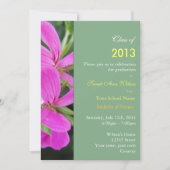 Graaffeest voor zomerroze tuinbloemen kaart (Voorkant)