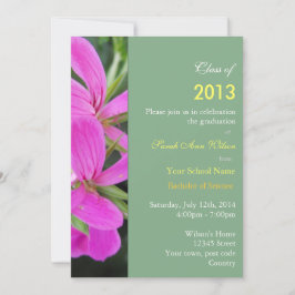 Graaffeest voor zomerroze tuinbloemen kaart