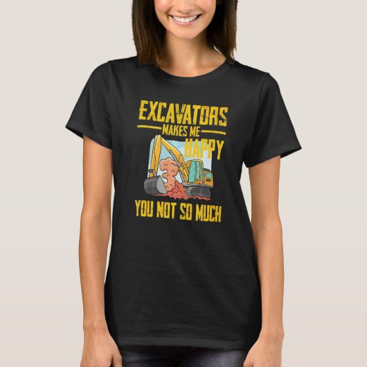 Graafmachine Bestuurder Afstandsbediening Graafmac T-shirt (Voorkant)