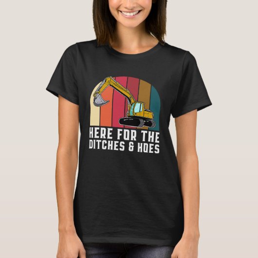 Graafmachine bestuurder bouwplaats huis t-shirt (Voorkant)