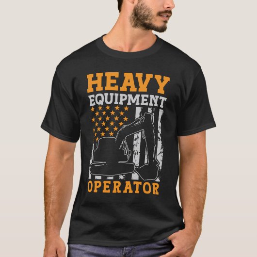Graafmachine bestuurder Zware apparatuur operator T-shirt (Voorkant)