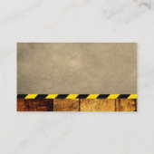 graafmachine | Bouw | houten leder Visitekaartje (Achterkant)