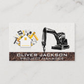 Graafmachine Bouwmachine | Boor | Hardware Visitekaartje (Voorkant)