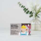 graafmachine | bouwvakker visitekaartje (Staand voorkant)