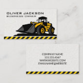 Graafmachine Bouwvoertuig Visitekaartje (Voorkant / Achterkant)