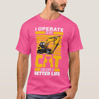 Graafmachine Cat Digger - Zware apparatuur graafma T-shirt