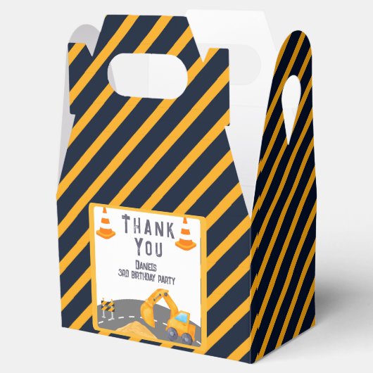 Graafmachine Constructie Kegel Kids Verjaardagsfee Bedankdoosjes (Geopend)