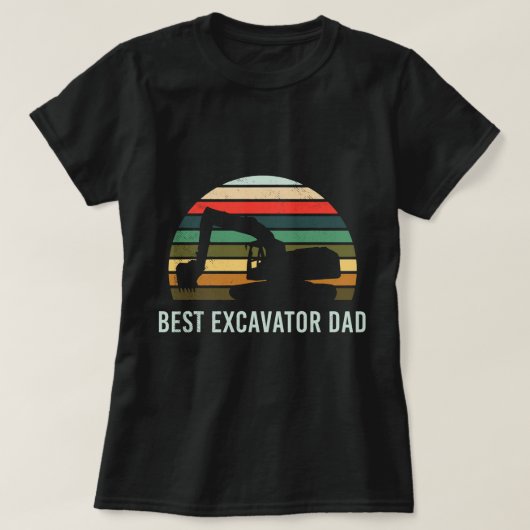 Graafmachine Ex retro zonsondergang grafisch teken T-shirt (Design voorkant)