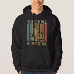 Graafmachine Ex Uw gat is mijn doel grappige graaf Hoodie