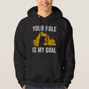 Graafmachine Ex Your Hole is mijn doel bouwwerk Hoodie