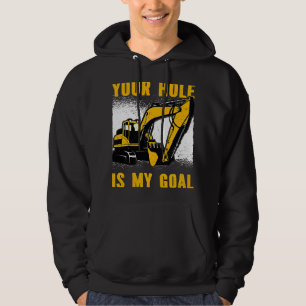 Graafmachine Ex Your Hole is mijn doel Zware appar Hoodie