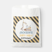 Graafmachine Gele Bouw Vuile 3rdy Bedankzakje (Voorkant)