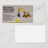 graafmachine | hardware voor bouwplaats Earth Move Visitekaartje (Voorkant / Achterkant)