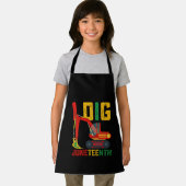 Graafmachine I Graven Juneteenth Kinder Schort (Insitu)