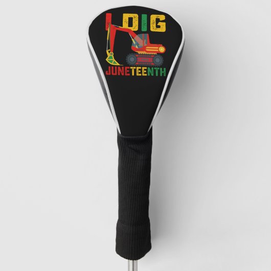 Graafmachine Ik Graaf Juneteenth Kinderen Golfheadcover (Voorkant)