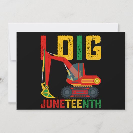 Graafmachine Ik Graaf Juneteenth Kinderen Kaart (Voorkant)