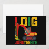 Graafmachine Ik Graaf Juneteenth Kinderen Kaart (Voorkant / Achterkant)