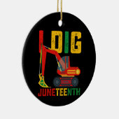 Graafmachine Ik Graaf Juneteenth Kinderen Keramisch Ornament (Rechts)