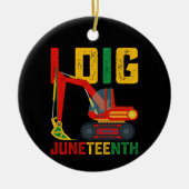 Graafmachine Ik Graaf Juneteenth Kinderen Keramisch Ornament (Voorkant)