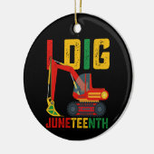 Graafmachine Ik Graaf Juneteenth Kinderen Keramisch Ornament (Links)