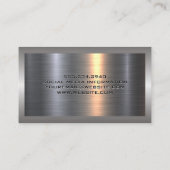 Graafmachine Logo | Metal Visitekaartje (Achterkant)