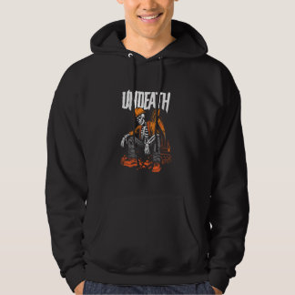 Graafmachine Operator Skeleton Digger Heavy - Graa Hoodie