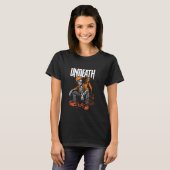 Graafmachine Operator Skeleton Digger Heavy - Graa T-shirt (Voorkant volledig)